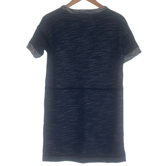 Madewell Marled Blue Short Sleeve Sweater Dress - Picture 8 of 9